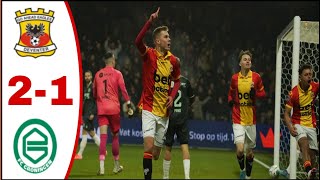 Go Ahead Eagles vs Groningen (2-1), All Goals Results/Highlights Oliver Antman Goal, Milan Smit Goal