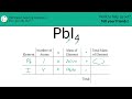 how to find the molecular mass of pbi4 lead iv iodide