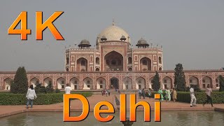 New Delhi India. One day in New Delhi. Delhi city tour. 4k ultra hd.