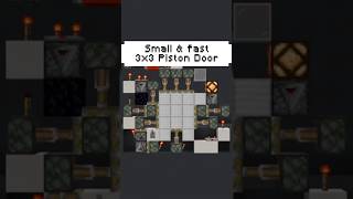 Small \u0026 Fast 3x3 Piston Door Tutorial.