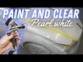 Tips and techniques to paint and clearcoat pearl white