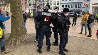 Tumulte mit Polizei auf Corona-Demo in Bregenz