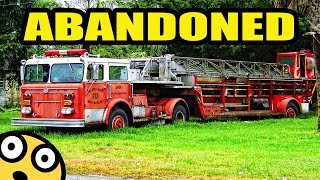 🚒 Abandoned Fire trucks. Abandoned Fire engines. Fire fighting vehicles