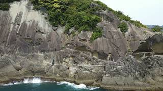 三重県熊野市　鬼ヶ城を空撮！