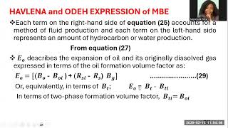 Reservoir Engineering: General Material Balance Part 3