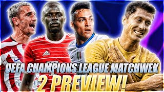 UEFA CHAMPIONS LEAGUE Matchday 2 Preview!! Bayern v Barcelona and much more!