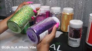 GLITTER UNBOXING HAUL - WHERE I GET MY LARGE  SHAKERS  FROM