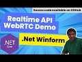 Demo OpenAI Real-time API with WebRTC | .Net Winform Application Demo