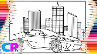 Lexus LFA/Coloring of Lexus Car/Copic Markers/@coloringpagestv/Anna Yvette - Red Line [NCS Release]