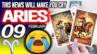 Aries ♈ 🔞THIS NEWS WILL MAKE YOU CRY😭🆘 Horoscope for Today February 9 2025 ♈ Aries tarot February 9