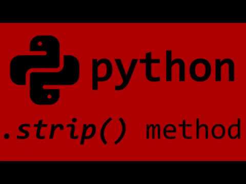 Python Strip() String Method - YouTube