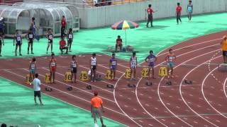 ２０１３年　愛知県高校新人陸上　名北男子　１００ｍ決勝