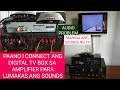 HOW TO CONNECT DIGITAL TV BOX TO AMPLIFIER FOR SOUNDS