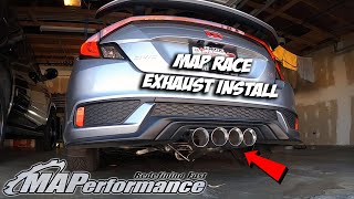 MAPerformance Race Exhaust Install | 10th Gen Civic Si