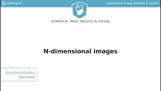 Python Tutorial: N-dimensional images