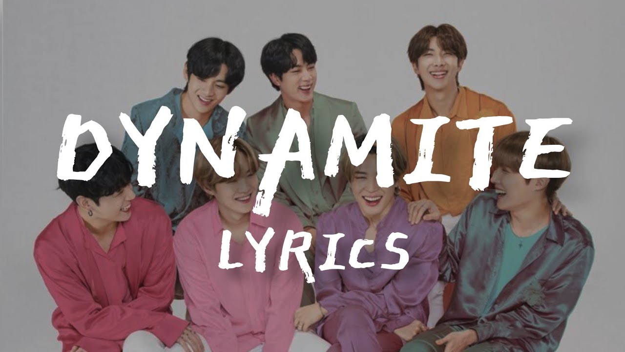 Dynamite | BTS | Lyrics | Lyric Area - YouTube