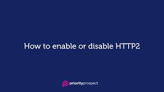 How to enable/disable HTTP2