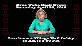 RADAR Drug Take Back PSA April 30 2016