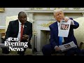 Trump, South African president clash over disputed White genocide claim