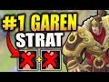 #1 BEST GAREN STRATEGY TO WIN EVERY GAME WITH! (100% PRESSURE/SPLIT PUSH STRAT) - LEAGUE OF LEGENDS