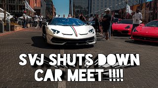 Daytona Supercar Sunday with the loudest SVJ and 765LT | cars and coffee