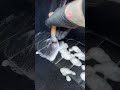 Detailing ASMR- Cleaning the COOLEST Silver Play Button Car Pedals #shorts #asmr