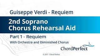 Verdi's Requiem Part 1 - Requiem - 2nd Soprano Chorus Rehearsal Aid