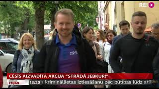 Cēsīs aizvadīta akcija “Strādā jebkur!”