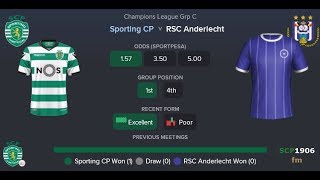 #76 18-19 Champions League - Groups Round 5, SPORTING vs RSC Anderlecht