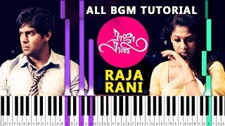 Raja Rani All BGM Piano Tutorial by Blacktunes Piano | Synthesia Tamil | Raja Rani Piano Notes