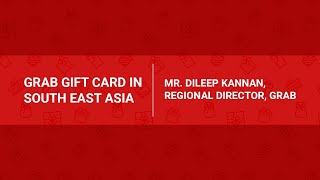 Mr. Dileep Kannan, Regional Director, GRAB at the 2019 Qwikcilver Gift Card Conclave, Singapore