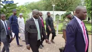 WATCH: President Tinubu Arrives Office After His Return From Netherlands, Saudi Arabia