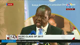 Matiang'i releases KCPE results - Full speech