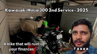 Ninja 300: The Shocking Cost of 2nd Service || 2025 Edition #kawasakininja300