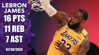 LeBron James comes up clutch, posts double-double in Lakers vs. Clippers | 2019-20 NBA Highlights