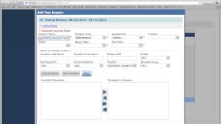 Creating Test Sessions