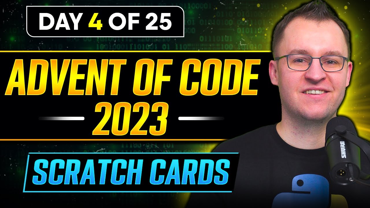 Day 4 Scratchcards Advent Of Code 2023 With Python Youtube
