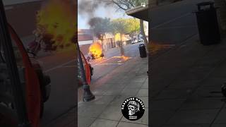 Harley Davidson Prende Fuoco 🔥🔥🔥 #shorts #harleydavidson #fire