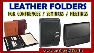 Best Quality Leather Document File Folders / Compendiums Manufacturers for Corporates.