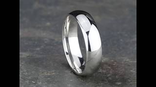 HDCF160W - 6mm Men's Classic White Gold Ring