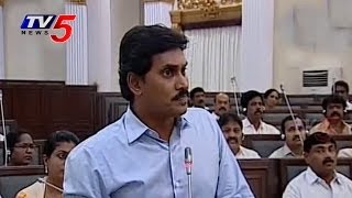 YS Jagan Open challenge to Chandrababu in Assembly | Over What ? : TV5 News