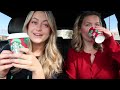 trying the starbucks holiday drinks 2024 shelley peedin