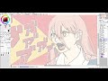 ✨エヴァでチェンソーマンed4 パロ 008 手描きトレスmad chainsaw man エヴァンゲリオン アスカ アニメーション作成 anime japan