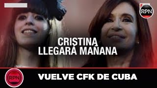 *ALERTA* Cristina vuelve de Cuba con una agenda super cargada hasta las elecciones del 27 de octubre