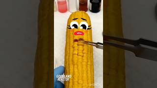 Corn surgery 🌽 #fruitsurgery #goodland #doodles #shorts  #doodlesart #fruitcutting