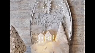 ЗИМНЕЕ ПАННО 3D - СВЕТИЛЬНИК...WINTER PANEL 3D..