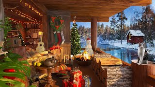 Relaxing Winter Music,Instrumental Christmas Music, "Morning Porch Cabin Christmas"By DreamyAmbience