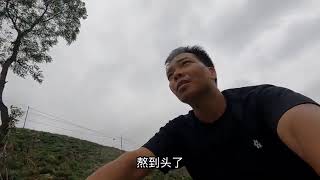 氣溫驟降冒雨騎行被凍得瑟瑟發抖，躲在小房車裡做臘肉野菜拌飯吃