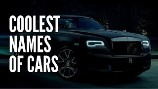 These are the 25 Coolest Names of Cars