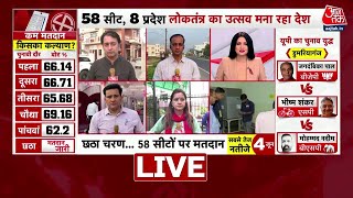 6th Phase Voting Live Updates: लोकसभा चुनाव में आज छठे चरण का मतदान | Delhi | Haryana | Aaj Tak